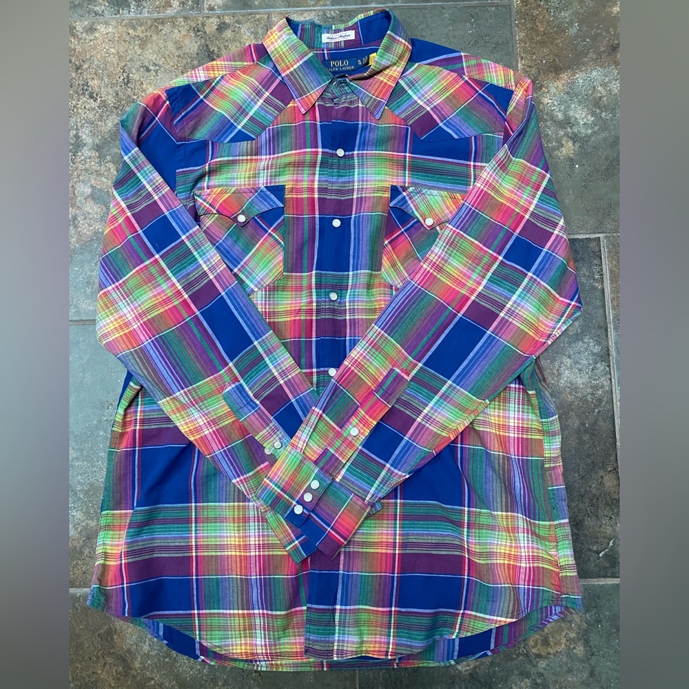 Polo Ralph Lauren Indian Madras Western Shirt